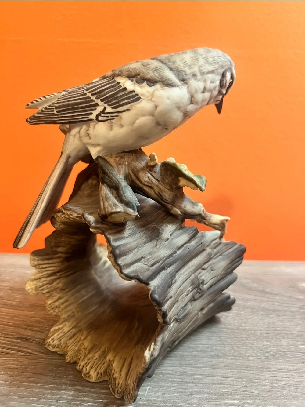 Vintage Masterpiece Porcelain Bird and Baby Figurine from Homco